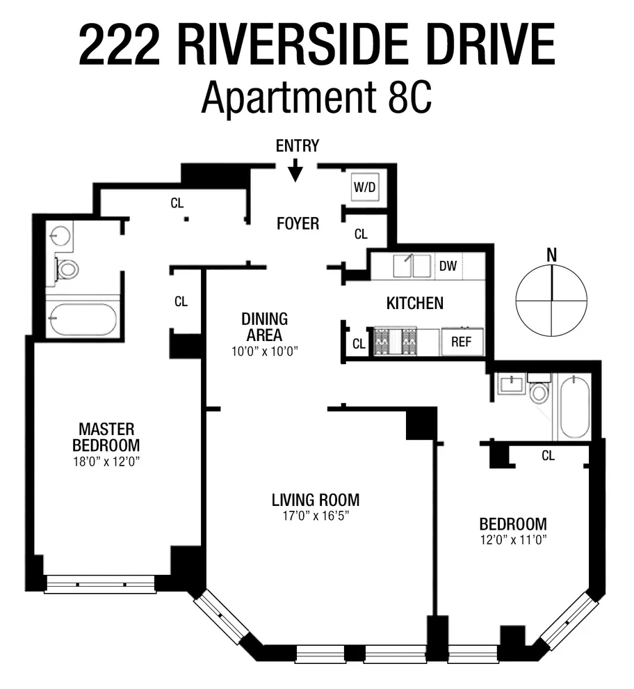 Unit for sale at 222 RIVERSIDE Drive, Manhattan, NY 10025