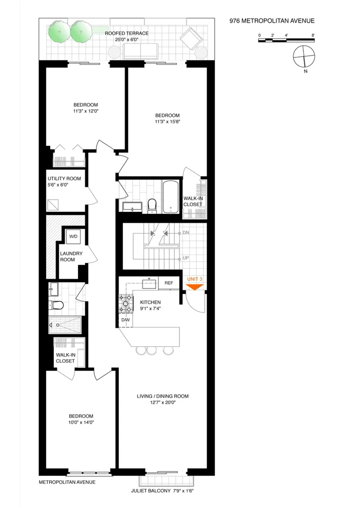 Unit for sale at 976 Metropolitan Avenue, Brooklyn, NY 11211