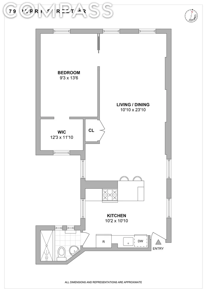 Unit for sale at 79 Perry Street, Manhattan, NY 10014