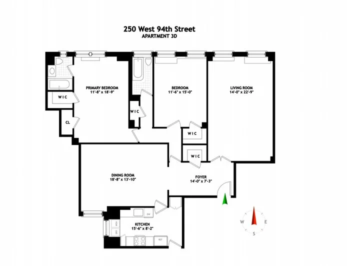 Unit for sale at 250 W 94TH Street, Manhattan, NY 10025