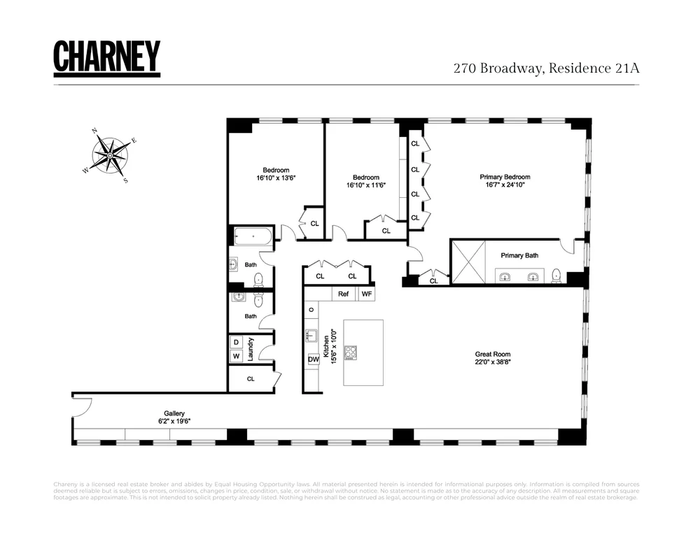 Unit for sale at 270 Broadway, Manhattan, NY 10007