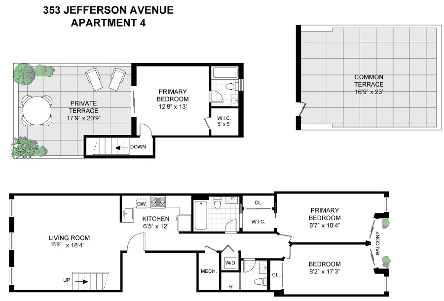 Unit for sale at 353 Jefferson Avenue, Brooklyn, NY 11221