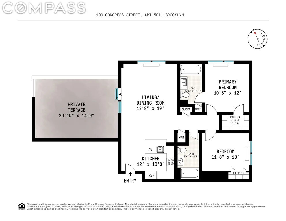 Unit for sale at 100 Congress Street, Brooklyn, NY 11201