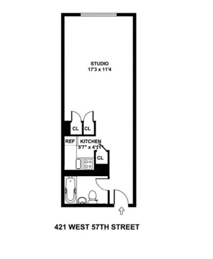 Unit for sale at 421 W 57TH Street, Manhattan, NY 10019