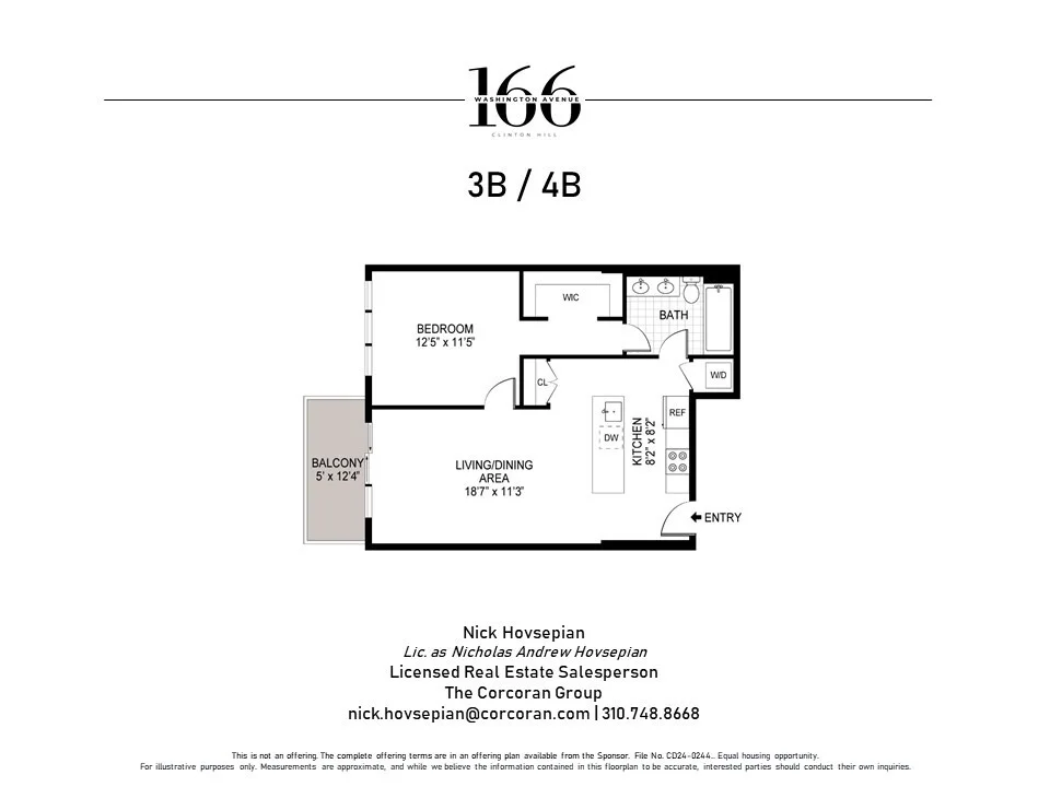 Unit for sale at 166 WASHINGTON Avenue, Brooklyn, NY 11205