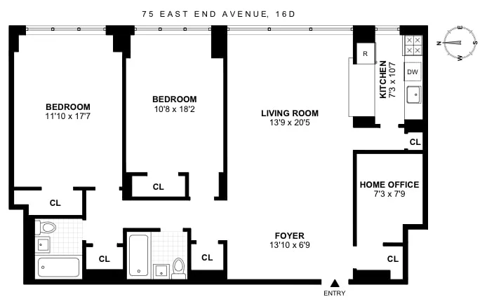 Unit for sale at 75 E END Avenue, Manhattan, NY 10028