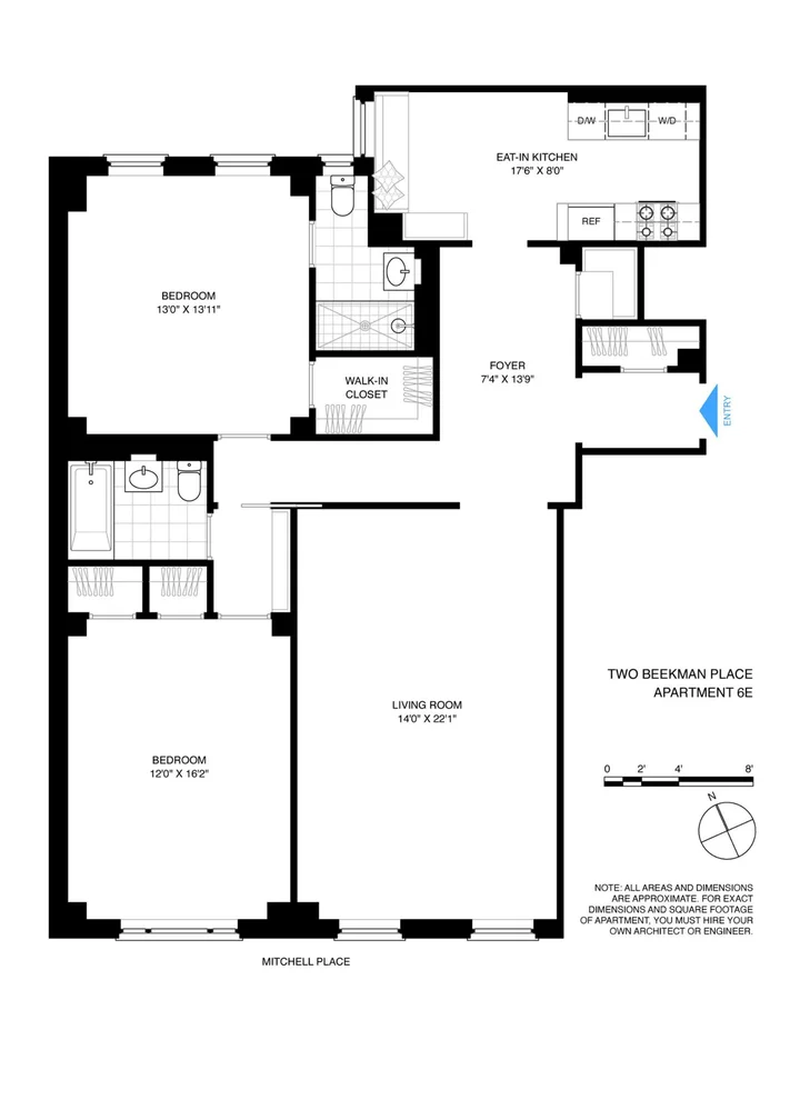 Unit for sale at 2 BEEKMAN Place, Manhattan, NY 10022