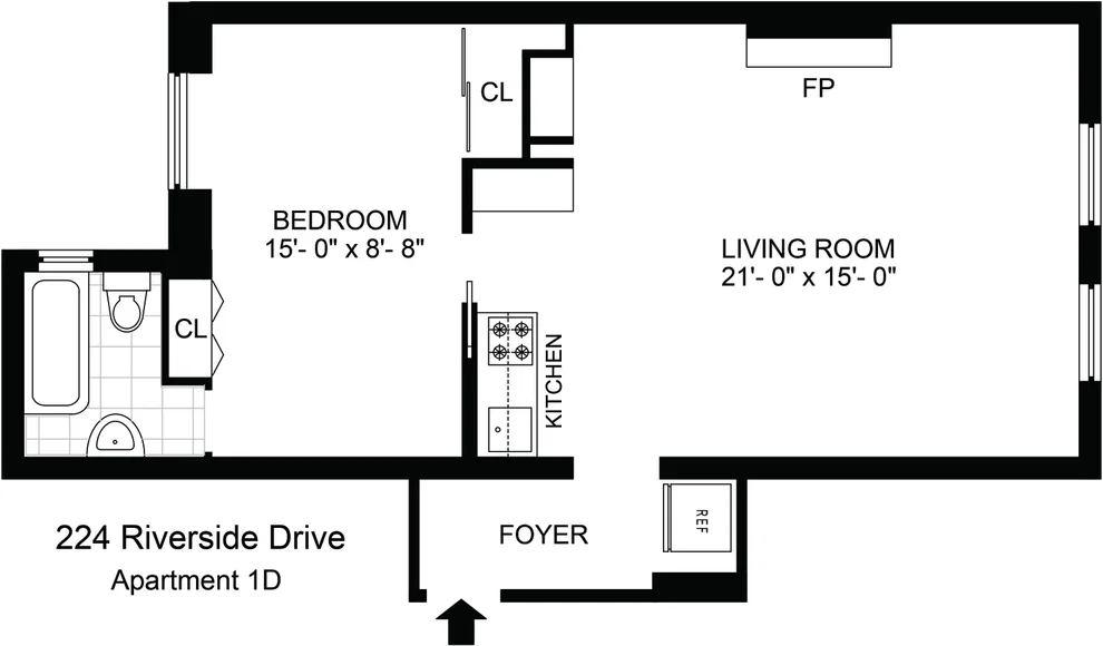 Unit for sale at 224 RIVERSIDE Drive, Manhattan, NY 10025