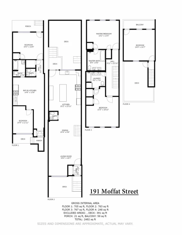 Unit for sale at 191 MOFFAT Street, Brooklyn, NY 11207