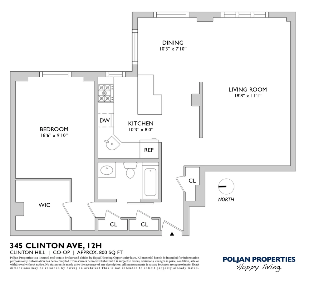 Unit for sale at 345 CLINTON Avenue, Brooklyn, NY 11238