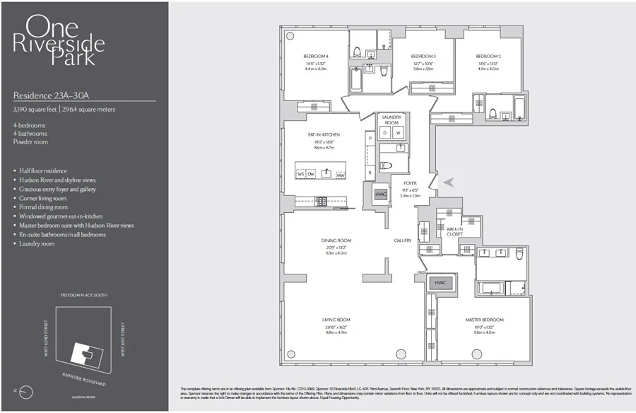 Unit for sale at 50 RIVERSIDE Boulevard, Manhattan, NY 10069