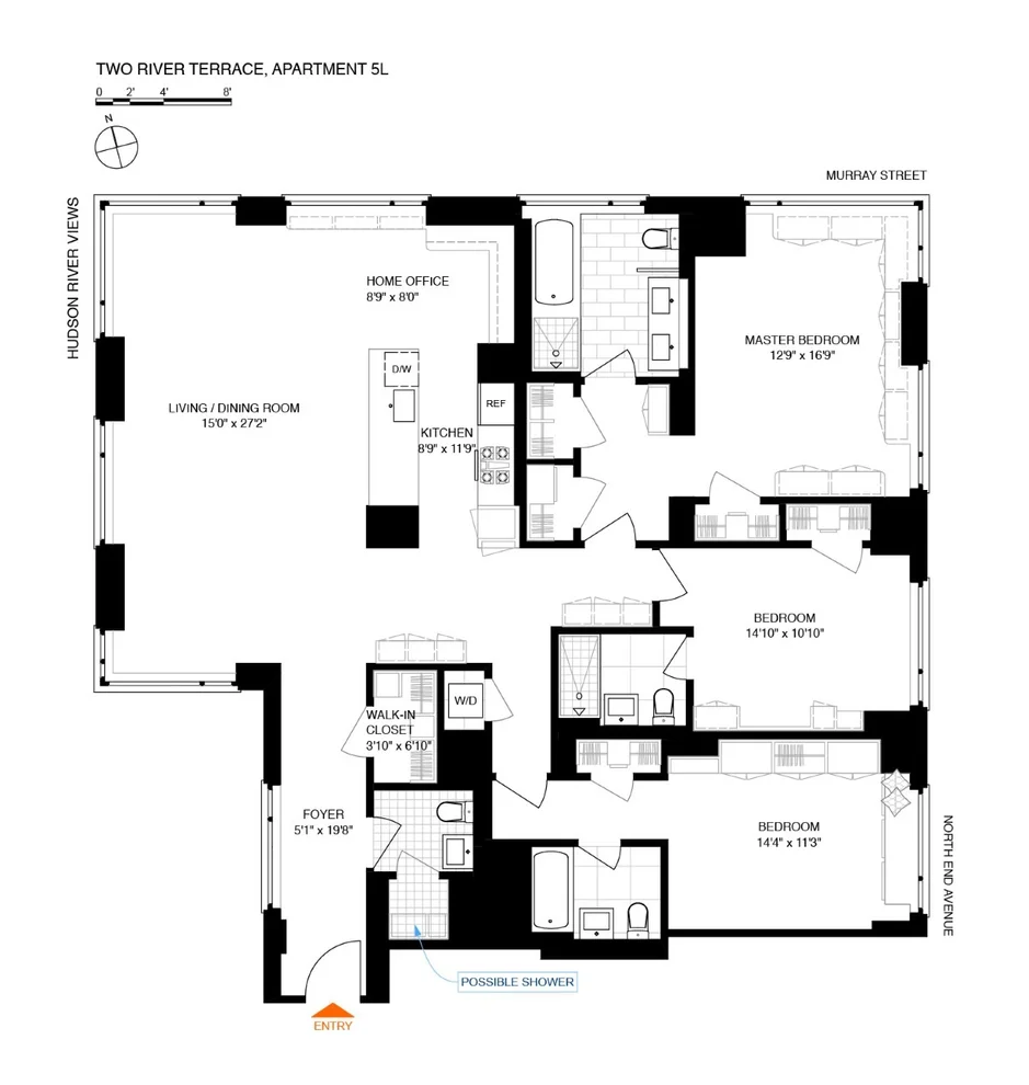 Unit for sale at 2 RIVER Terrace, Manhattan, NY 10282
