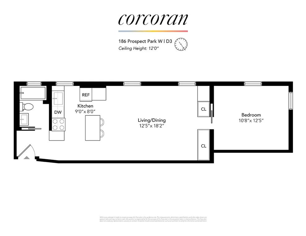 Unit for sale at 186 PROSPECT Park W, Brooklyn, NY 11215