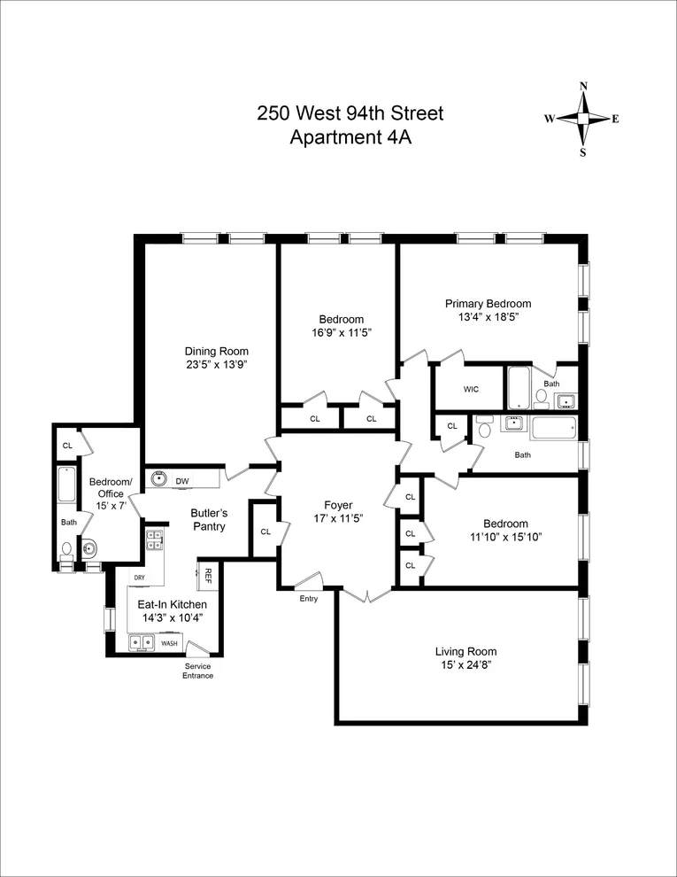 Unit for sale at 250 W 94TH Street, Manhattan, NY 10025