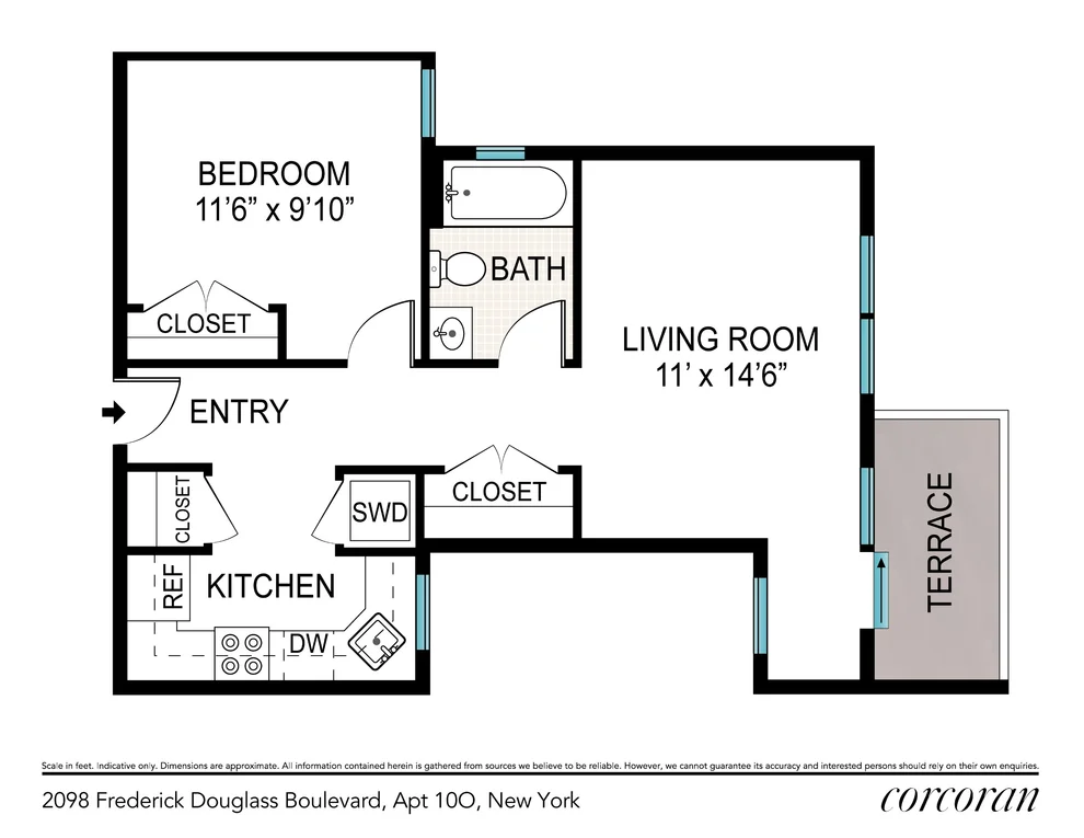 Unit for sale at 2098 Frederick Douglass Boulevard, Manhattan, NY 10026