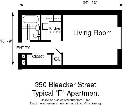 Unit for sale at 350 BLEECKER Street, Manhattan, NY 10014