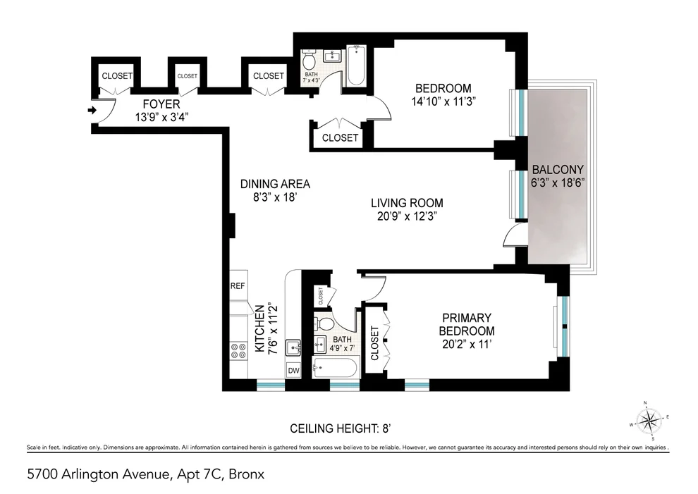 Unit for sale at 5700 ARLINGTON Avenue, Bronx, NY 10471
