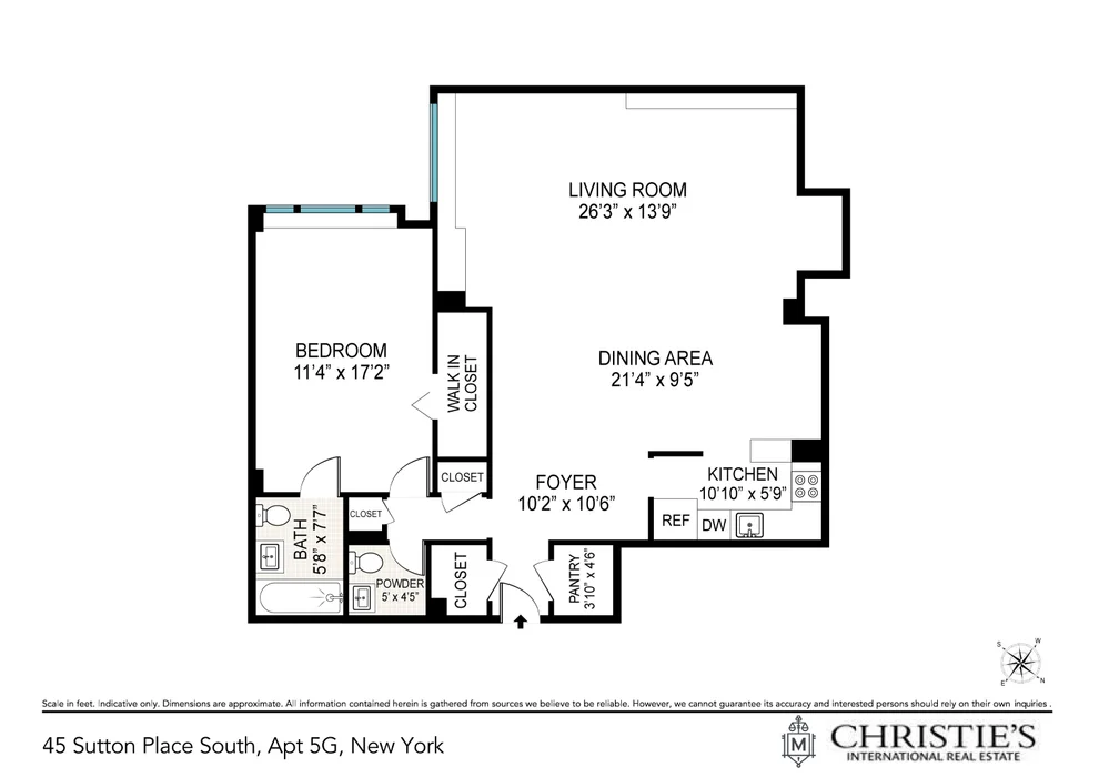 Unit for sale at 45 SUTTON Place S, Manhattan, NY 10022