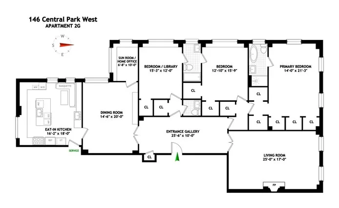 Unit for sale at 145 CENTRAL Park W, Manhattan, NY 10023