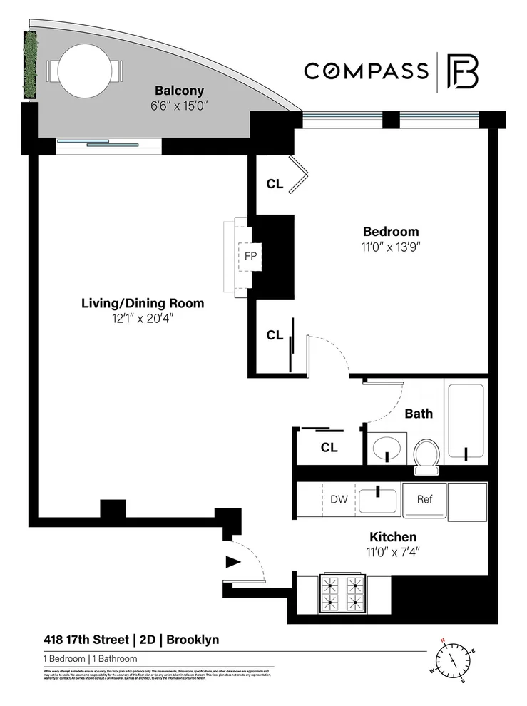 Unit for sale at 418 17th Street, Brooklyn, NY 11215