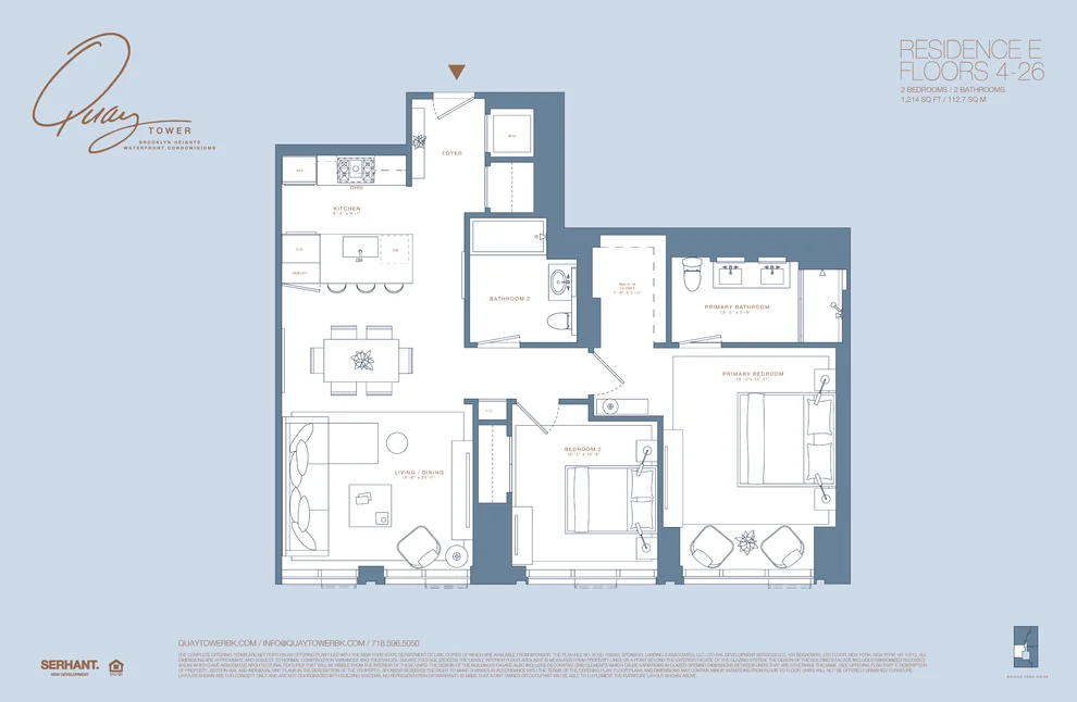 Unit for sale at 50 BRIDGE PARK Drive, Brooklyn, NY 11201