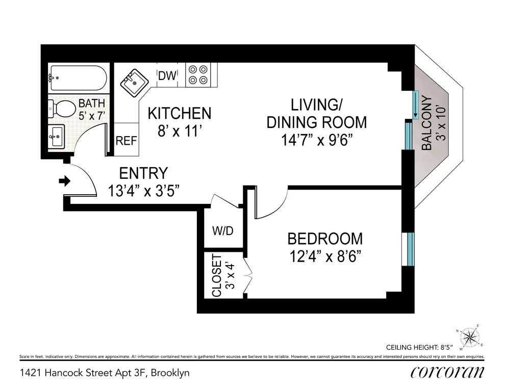 Unit for sale at 1421 HANCOCK Street, Brooklyn, NY 11237