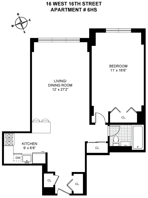 Unit for sale at 16 W 16TH Street, Manhattan, NY 10011
