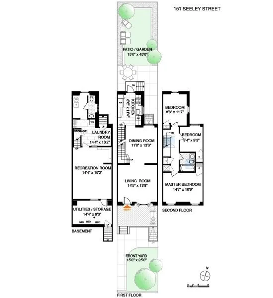 Unit for sale at 151 Seeley Street, Brooklyn, NY 11218