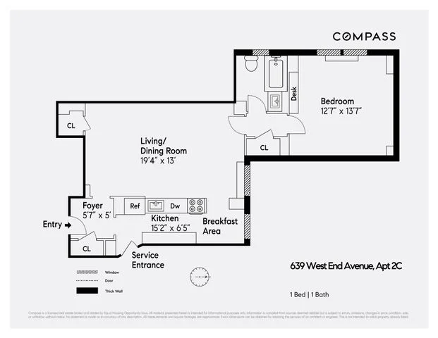 Unit for sale at 639 W End Avenue, Manhattan, NY 10024