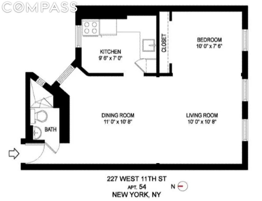 Unit for sale at 227 W 11th Street, Manhattan, NY 10014