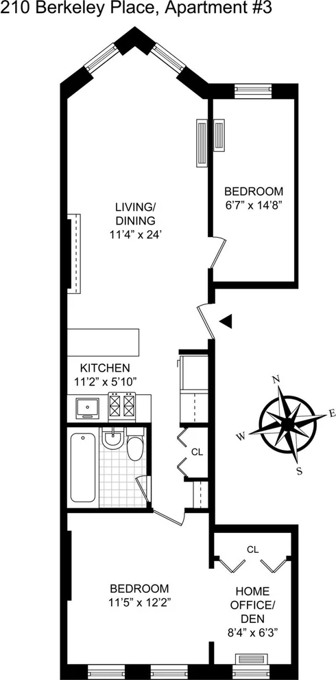 Unit for sale at 210 BERKELEY Place, Brooklyn, NY 11217