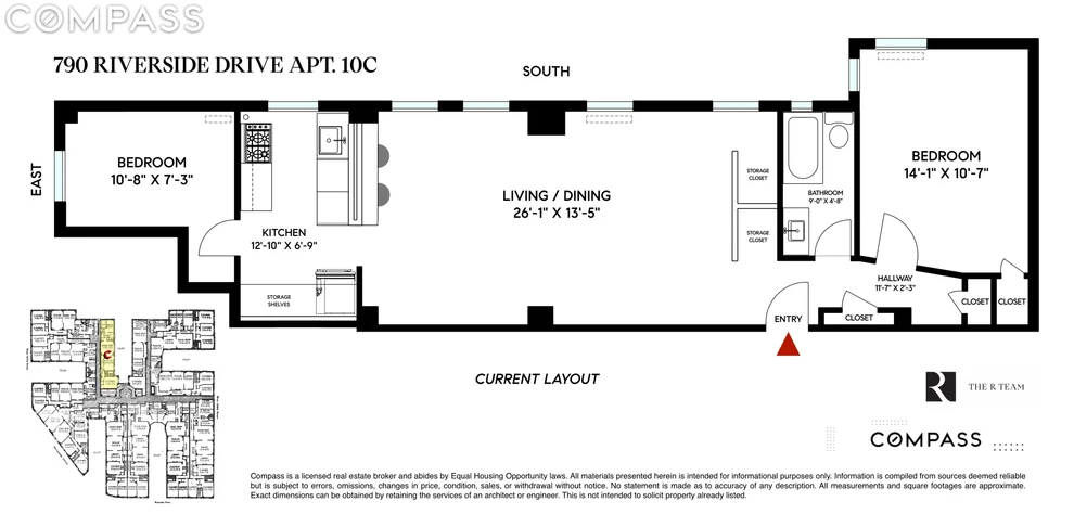 Unit for sale at 790 Riverside Drive, Manhattan, NY 10032