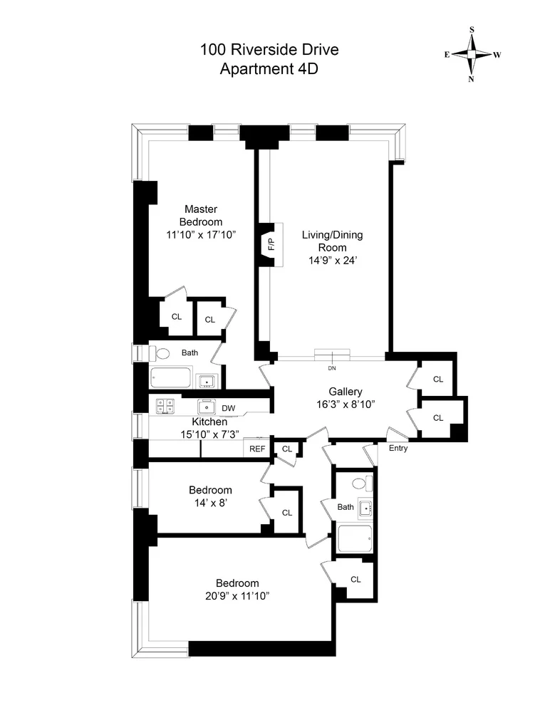 Unit for sale at 100 RIVERSIDE Drive, Manhattan, NY 10024
