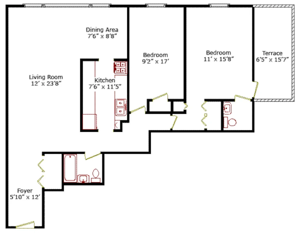 Unit for sale at 185 HALL Street, Brooklyn, NY 11205