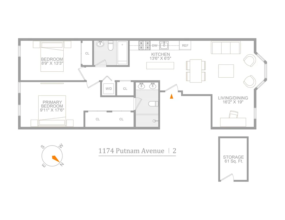 Unit for sale at 1174 PUTNAM Avenue, Brooklyn, NY 11221