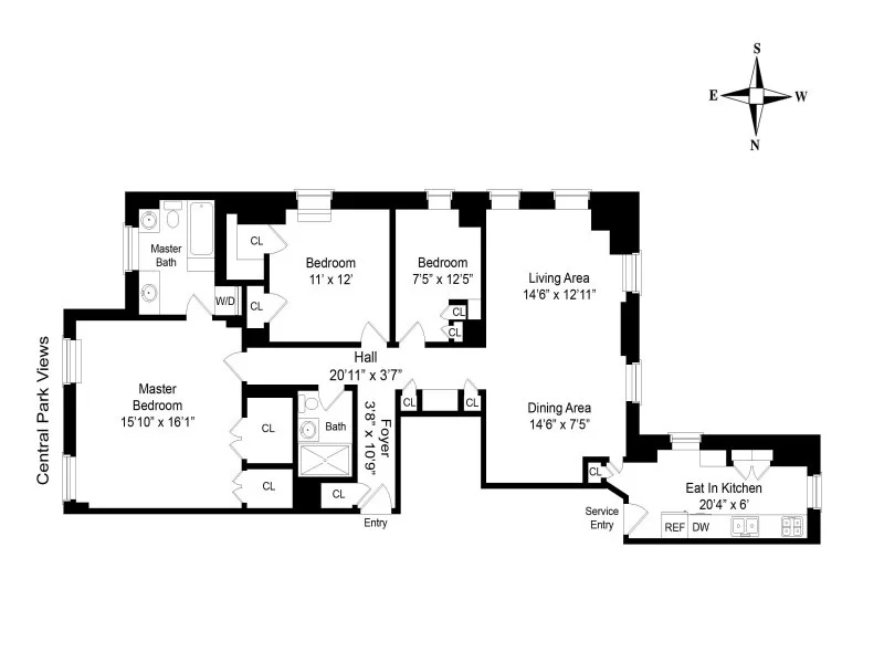Unit for sale at 115 CENTRAL Park W, Manhattan, NY 10023