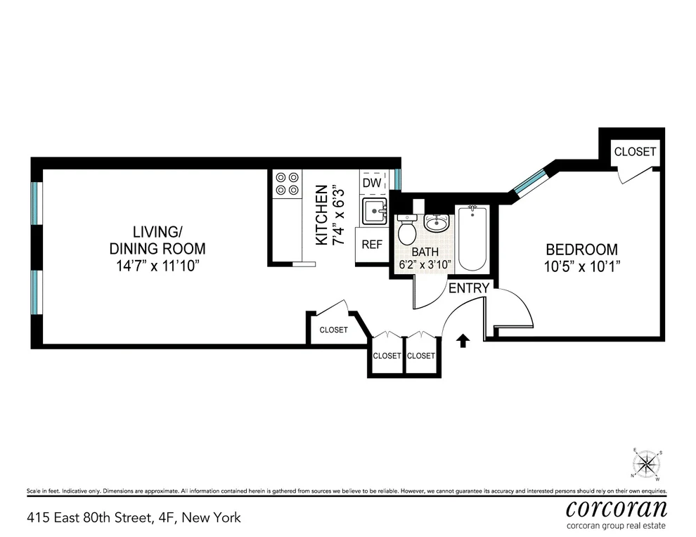 Unit for sale at 415 E 80th Street, Manhattan, NY 10028