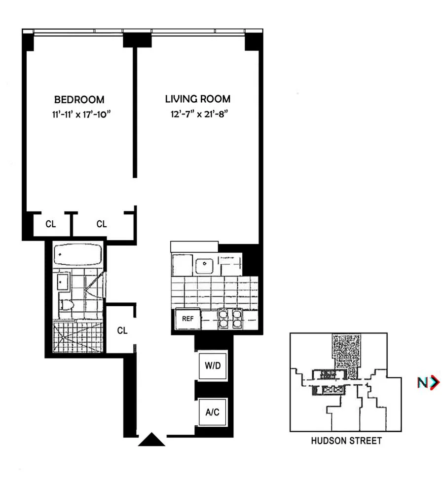 Unit for sale at 255 Hudson Street, Manhattan, NY 10013