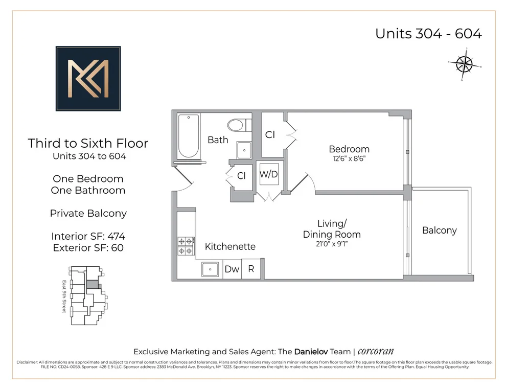 Unit for sale at 428 E 9TH Street, Brooklyn, NY 11218