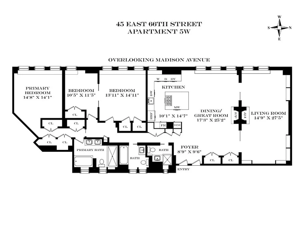 Unit for sale at 45 E 66TH Street, Manhattan, NY 10065