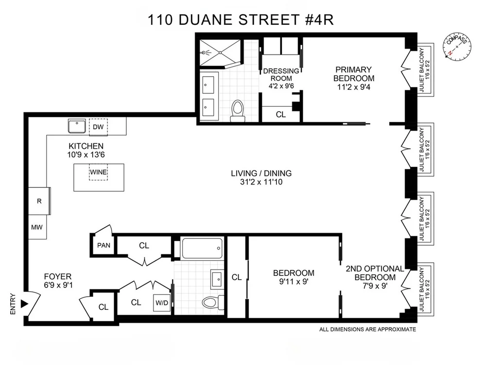 Unit for sale at 110 DUANE Street, Manhattan, NY 10007
