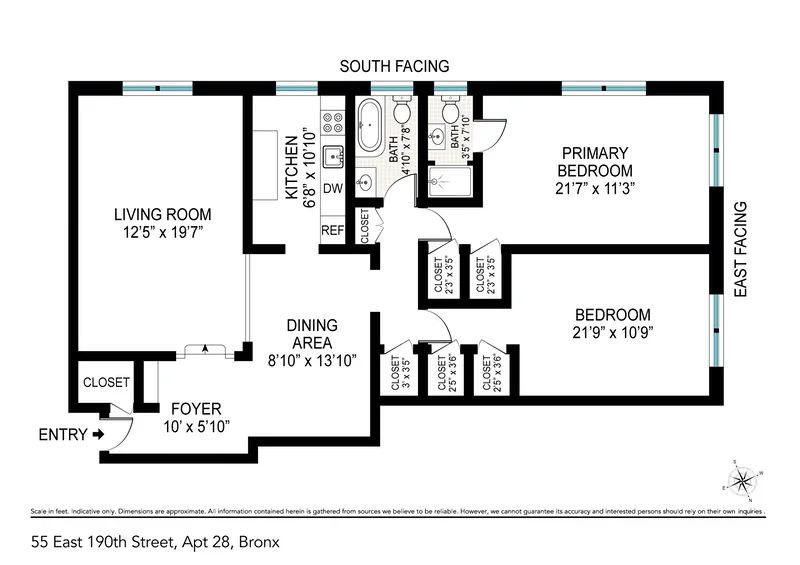 Unit for sale at 55 E 190TH Street, Bronx, NY 10468