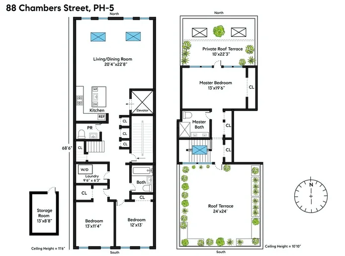 Unit for sale at 88 CHAMBERS Street, Manhattan, NY 10007