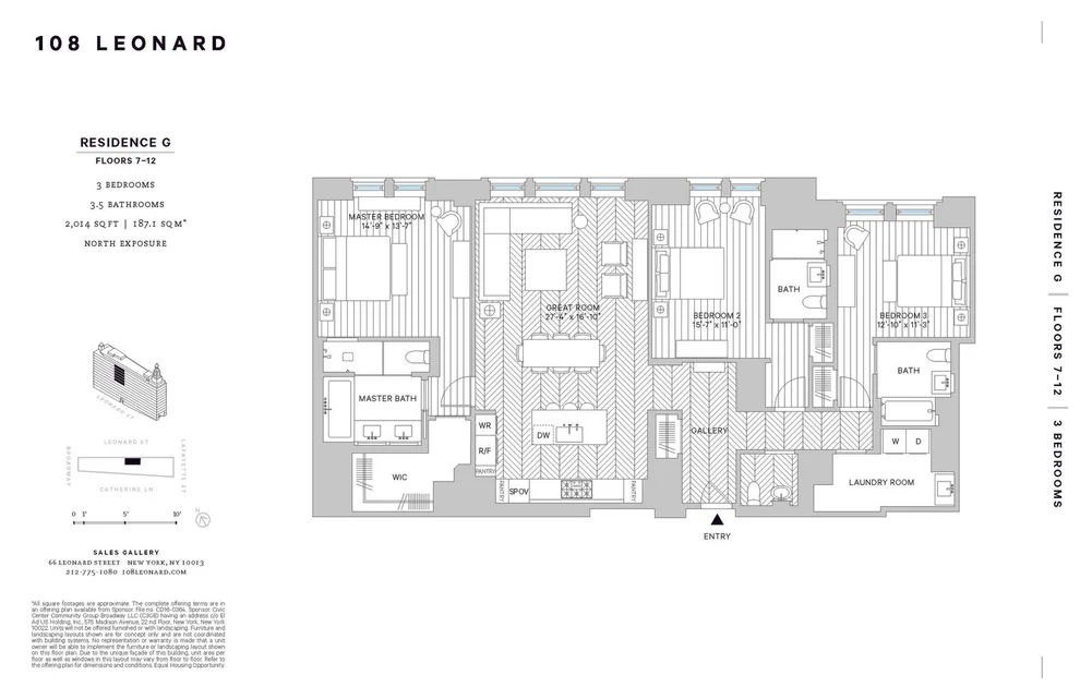 Unit for sale at 108 LEONARD Street, Manhattan, NY 10013