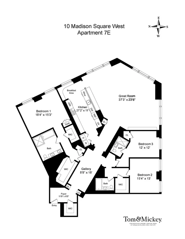 Unit for sale at 10 MADISON Square W, Manhattan, NY 10010