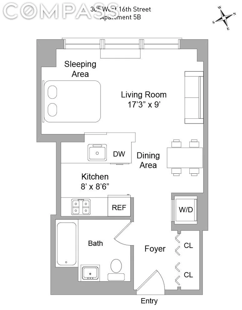 Unit for sale at 305 W 16th Street, Manhattan, NY 10011