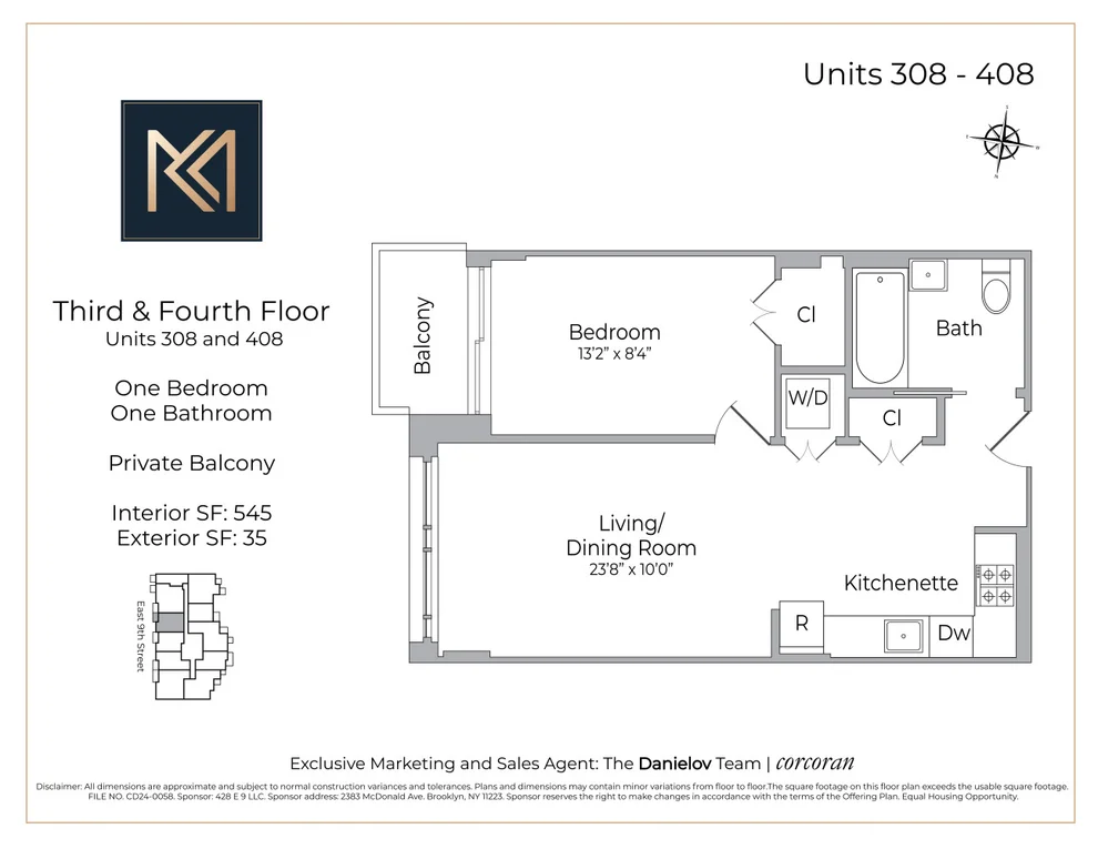 Unit for sale at 428 E 9TH Street, Brooklyn, NY 11218
