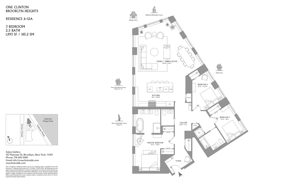 Unit for sale at 1 CLINTON Street, Brooklyn, NY 11201