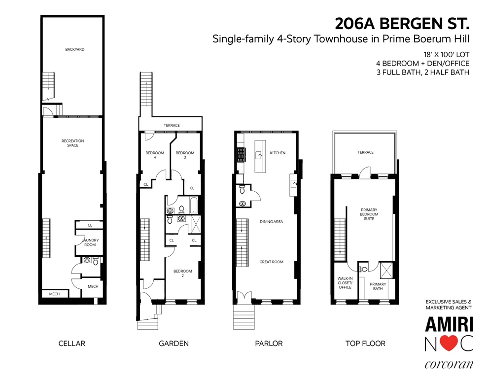 Unit for sale at 206 BERGEN Street, Brooklyn, NY 11217