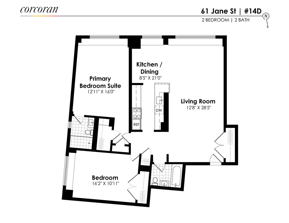 Unit for sale at 61 JANE Street, Manhattan, NY 10014
